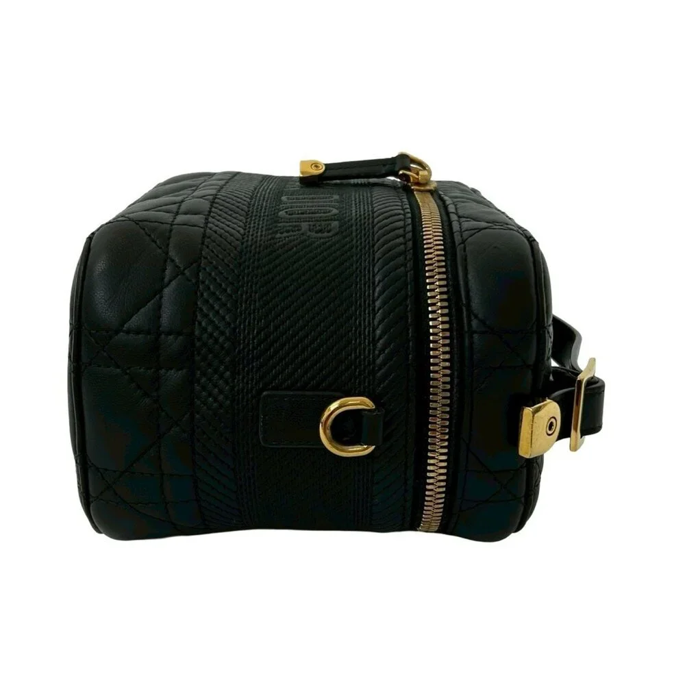 CHRISTIAN DIOR Black Leather Shoulder Bag - Picture 6 of 10